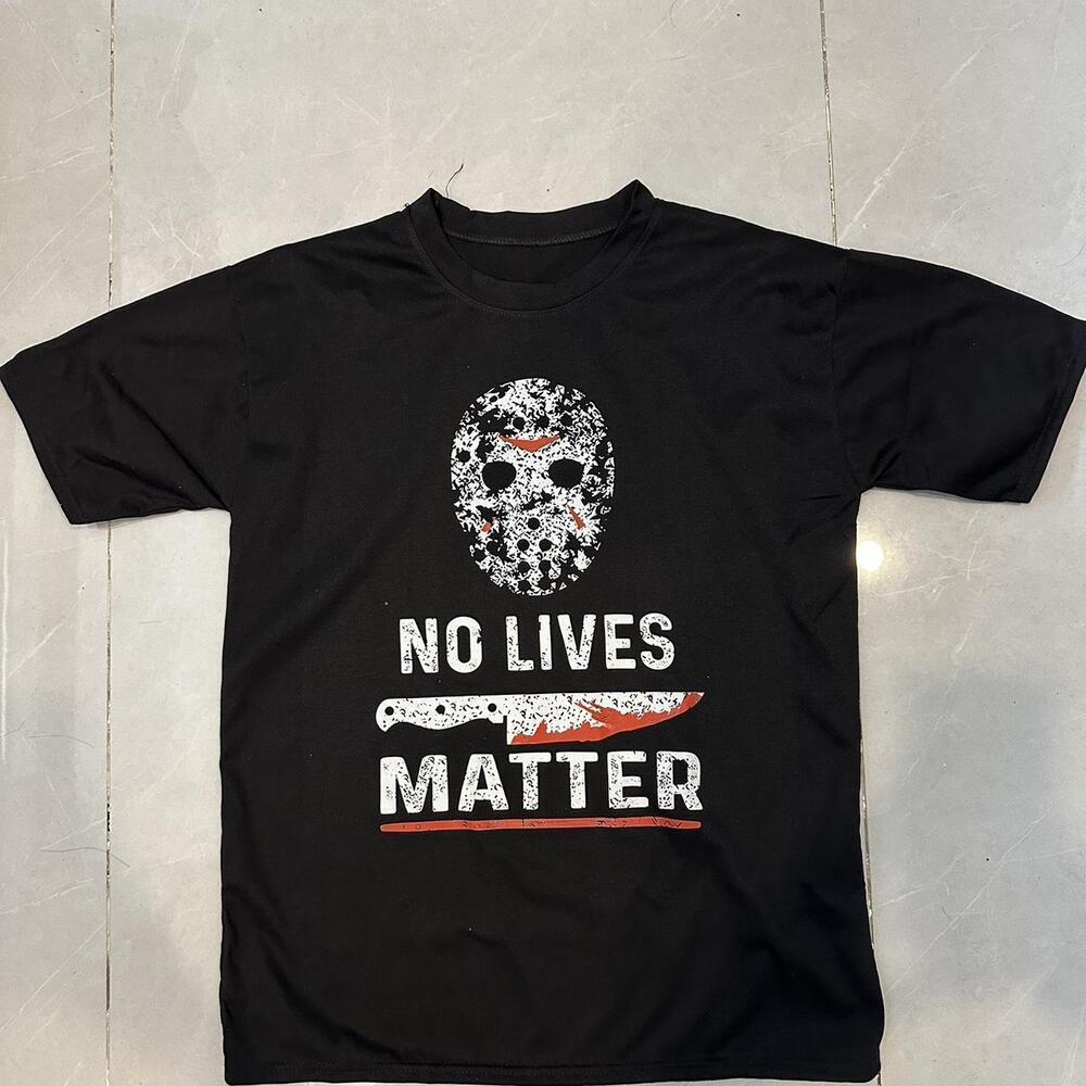Black Red Jason Voorhees No Lives Matter T-Shirt